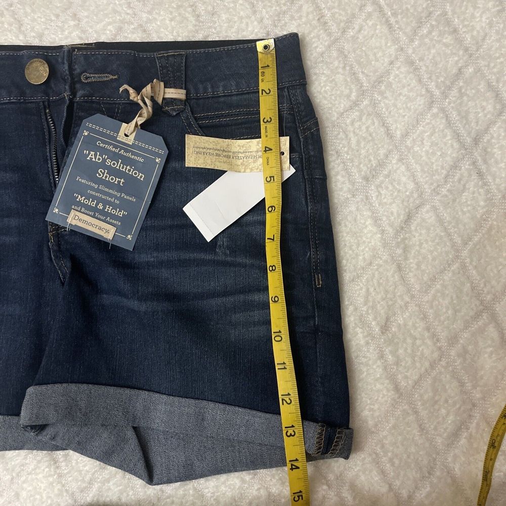 Democracy Dark Wash Blue Jean Shorts - Picture 8 of 8